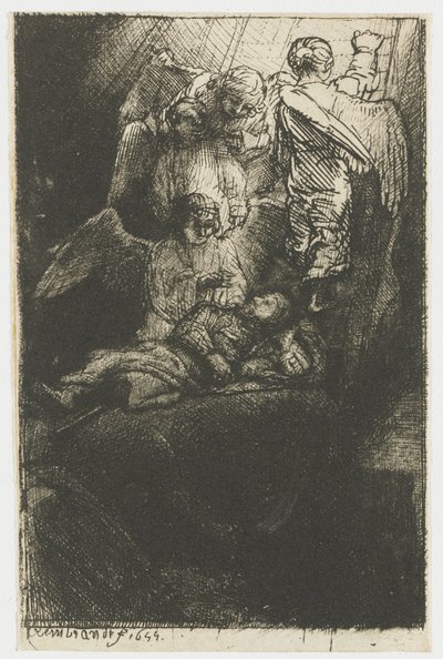 Yakup'un merdiveni by Rembrandt van Rijn