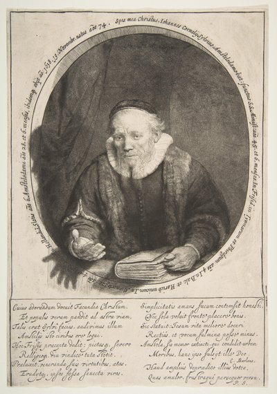 Jan Cornelisz. Sylvius, vaiz, 1646 by Rembrandt van Rijn