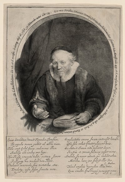 Jan Cornelius Sylvius, Vaiz by Rembrandt van Rijn