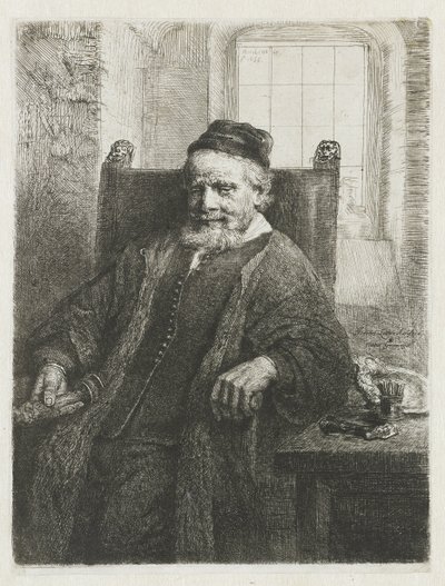Jan Lutma, kuyumcu by Rembrandt van Rijn