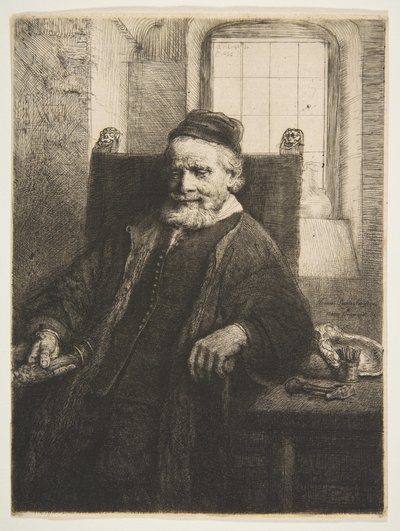 John Lutma, Kuyumcu, 1656. by Rembrandt van Rijn