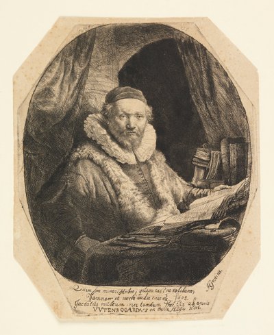 Jan Uytenbogaert (1557-1644), Göstericilerin Vaizi by Rembrandt van Rijn