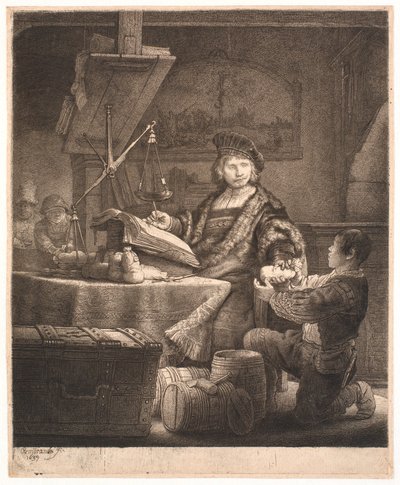 Jan Uytenbogaert, "Altın Tartı" by Rembrandt van Rijn