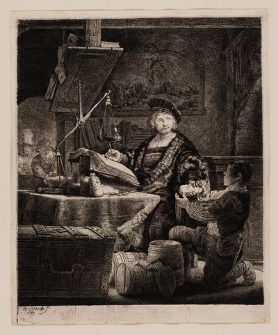Jan Uytenbogaert, "Altın Tartı" by Rembrandt van Rijn