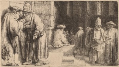 Sinagogdaki Yahudiler, 1648 by Rembrandt van Rijn