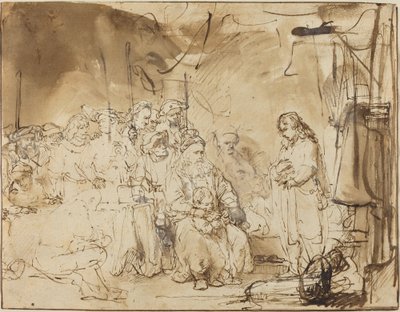 Yusuf Rüyalarını Anlatıyor by Rembrandt van Rijn