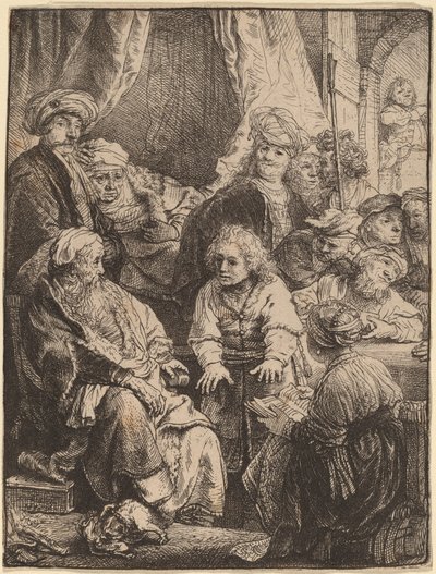 Yusuf Rüyalarını Anlatıyor by Rembrandt van Rijn