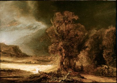 Harmenszoon van Rijn dit Rembrandt (1606-1669) 1638 Güneş tarafından İyi Samaritan