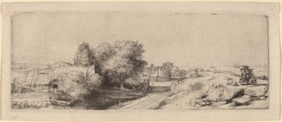 Sütçü ile Manzara by Rembrandt van Rijn