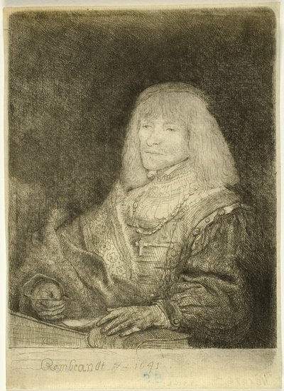 Masada Haç ve Zincir Takan Adam by Rembrandt van Rijn