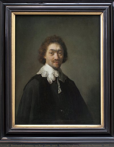 Maurits Huygens, Dışişleri Bakanı Lahaye (Hollanda). Harmensz van Rijn Rembrandt (1606-1669), ahşap üzerine yağlı boya tablo by Rembrandt van Rijn