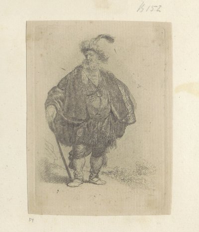 Perzische adam Seksen beş orijinal baskının toplanması (seri başlığı) by Rembrandt van Rijn