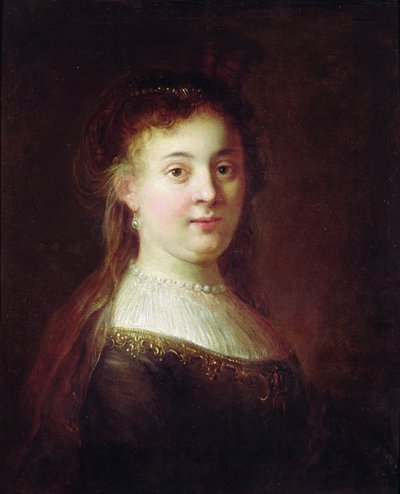 Portrait of Saskia van Uylenburch, c.1633  by Rembrandt van Rijn