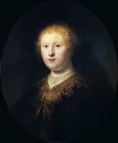 Genç Bir Kadının Portresi, 1632. by Rembrandt van Rijn