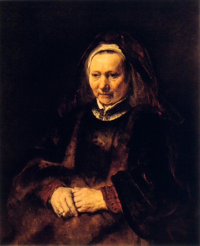 Yaşlı Bir Kadının Portresi, 17. yüzyıl by Rembrandt van Rijn