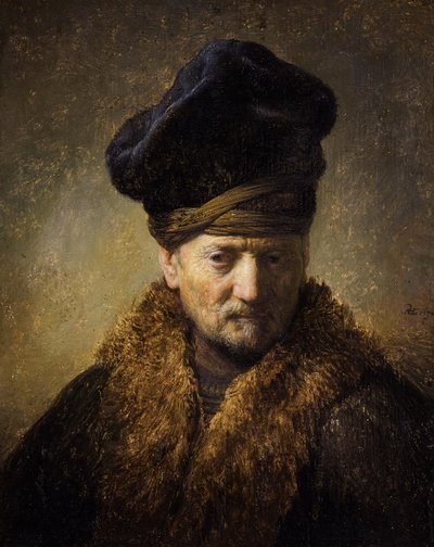 Kürk şapkalı yaşlı bir adamın portresi, 1630 by Rembrandt van Rijn