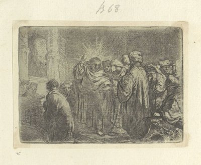 Schatpenning Seksen beş orijinal baskının toplanması (seri başlığı) by Rembrandt van Rijn