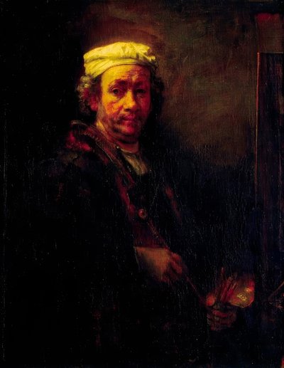 Şövale önünde kendi portresi by Rembrandt van Rijn