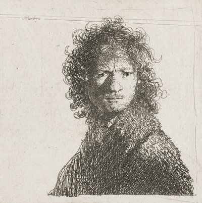 Kaşlarını çatan Otoportre, 1630 by Rembrandt van Rijn