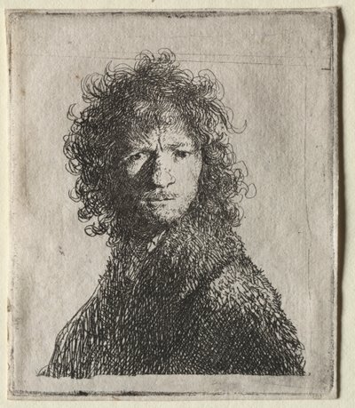 Otoportre Somurtma: Göğüs, 1630. by Rembrandt van Rijn