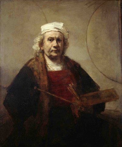 İki daireli otoportre, yaklaşık 1665-1669 by Rembrandt van Rijn