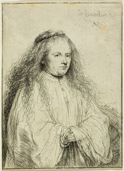 Aziz Catherine (Küçük Yahudi Gelin) by Rembrandt van Rijn