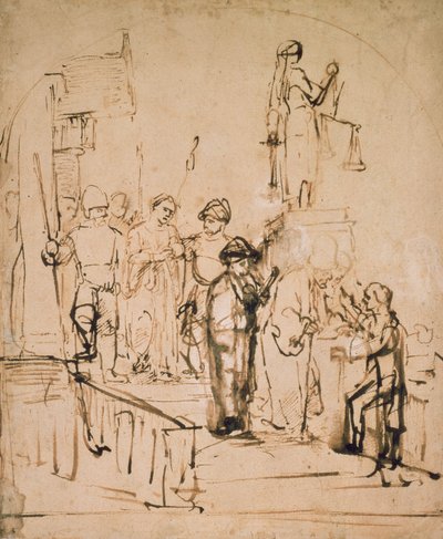 Susanna Yargılamaya Getirildi, 17. yüzyıl by Rembrandt van Rijn