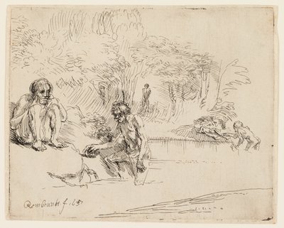 Yıkananlar by Rembrandt van Rijn