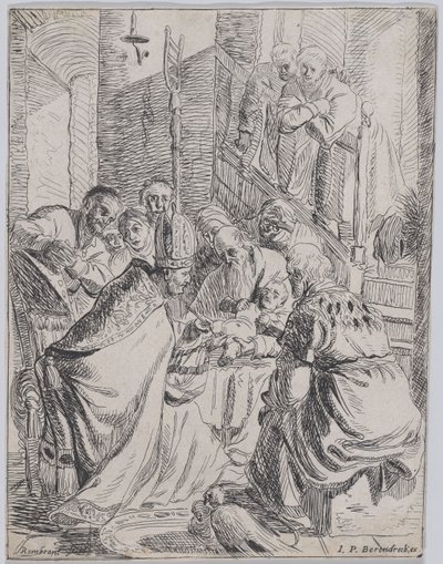 Sünnet, ca. 1625., yakl. 1625. by Rembrandt van Rijn