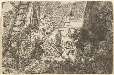 Ahırda Sünnet by Rembrandt van Rijn