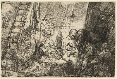 Ahırda Sünnet by Rembrandt van Rijn