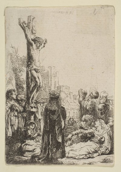 Çarmıha Gerilme: Küçük Plaka, yaklaşık. 1635. by Rembrandt van Rijn