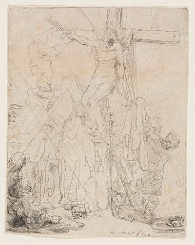 Haçtan İniş: Bir Eskiz by Rembrandt van Rijn