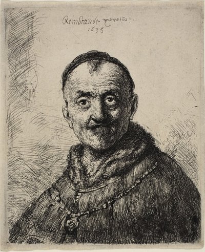 İlk Doğulu Kafa by Rembrandt van Rijn