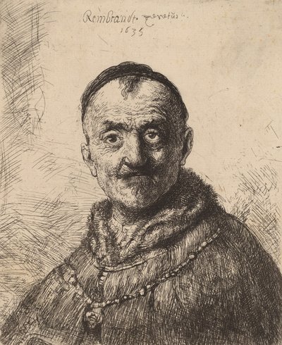 İlk Doğulu Kafa, 1635. by Rembrandt van Rijn