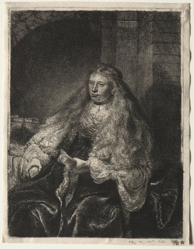 Büyük Yahudi Gelin, 1634. by Rembrandt van Rijn
