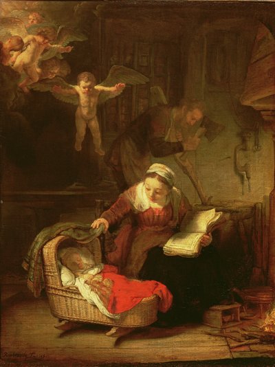 Kutsal Aile, c.1645 by Rembrandt van Rijn