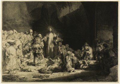 The Hundred Guilder Baskı by Rembrandt van Rijn