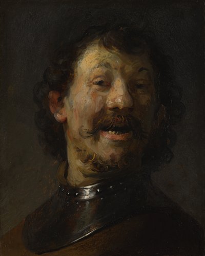 Gülen Adam, c.1629-1630 (panelde bakır üzerine yağlı boya) by Rembrandt van Rijn