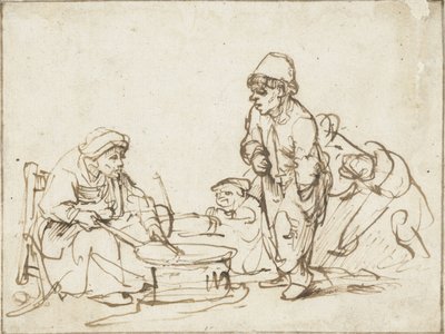Gözleme Kadın, c. 1635. by Rembrandt van Rijn