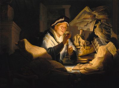 Zengin Budala benzetmesi, 1627. by Rembrandt van Rijn
