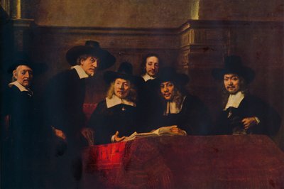 Numune Alma Yetkilileri, 1662, 1938. by Rembrandt van Rijn