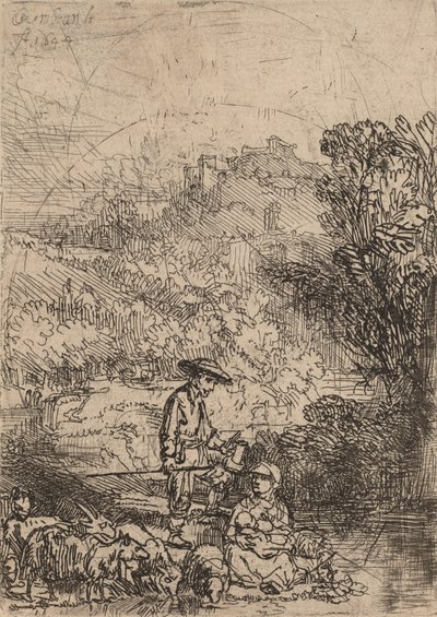 Çoban ve Ailesi, 1644. by Rembrandt van Rijn