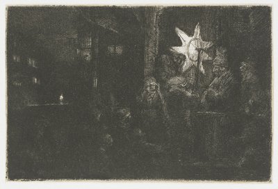 Kralların Yıldızı: bir gece parçası by Rembrandt van Rijn