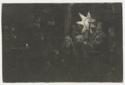Kralların Yıldızı: bir gece parçası by Rembrandt van Rijn