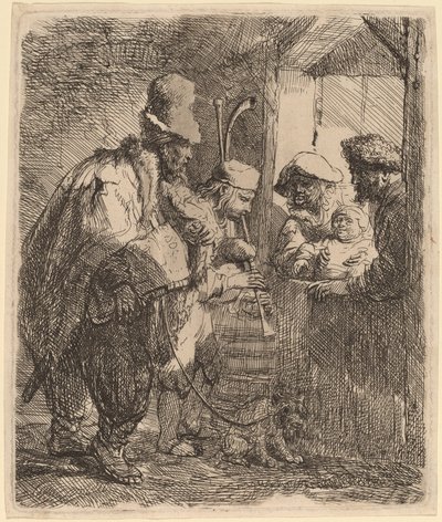 Gezici Müzisyenler by Rembrandt van Rijn