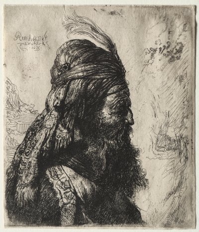 Üçüncü Doğulu Kafa by Rembrandt van Rijn