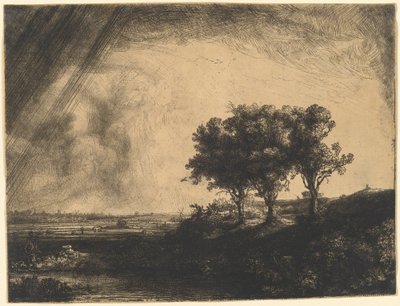 Üç Ağaç by Rembrandt van Rijn