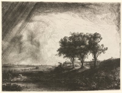 Üç Ağaç by Rembrandt van Rijn
