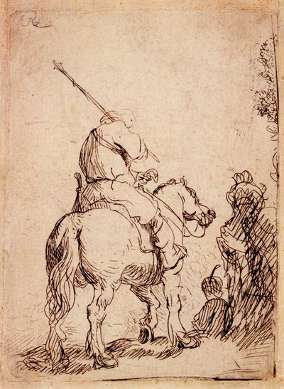 Atlı Sarıklı Asker, 1632 by Rembrandt van Rijn